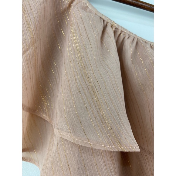 NWT Show Me Your Mumu Women’s Pink Faux Wrap Off Shoulder Rosie Dress - size L - Picture 6 of 12